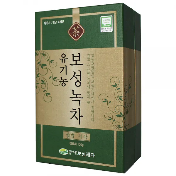 영농조합법인보성제다 WWcha 보성제다 유기농 보성 녹차 예향세작 100g, 1개