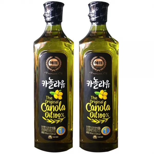 해표 카놀라유, 900ml, 2개