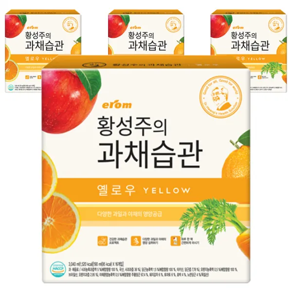 이롬 황성주 과채습관 옐로우 190ml 64개입