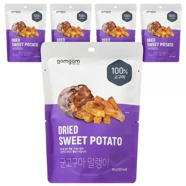곰곰 군 고구마말랭이, 80g, 5개