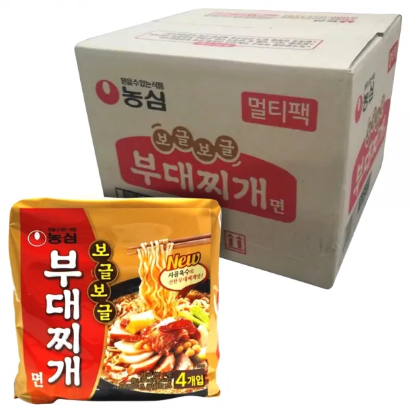 농심 보글보글 부대찌개면 멀티팩 127 G 32개
