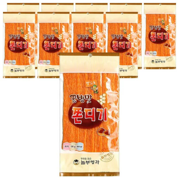 아리랑후드 꿀밤맛쫀디기, 130g, 10개