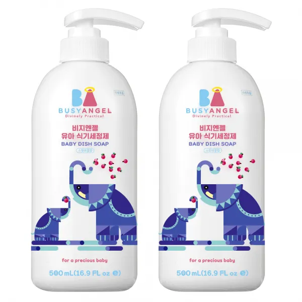 비지엔젤 고농축 아기 주방세제, 스윗애플 500ml, 2개