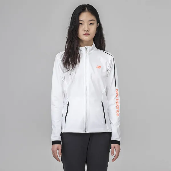 뉴발란스 여성용 에센셜 약기모 트레이닝 집업 자켓 슬림핏