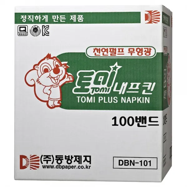 동방제지 토미 냅킨, 100매, 100개