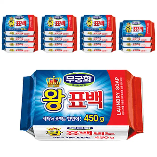 무궁화 왕표백비누, 450g, 16개입