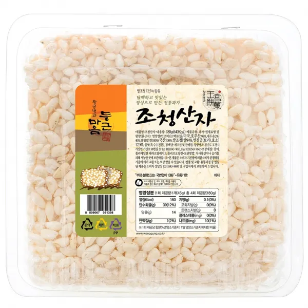 왕궁병과 둥근마음 조청산자, 180g, 1개