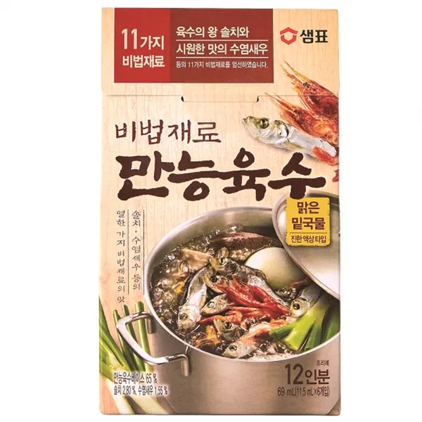 샘표 비법재료 만능육수 소스, 11.5ml, 6개입