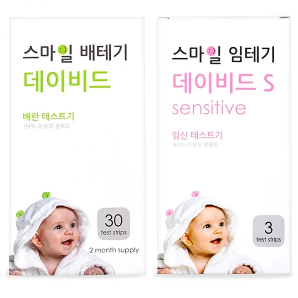 스마일랩 스마일 데이비드 배란테스트기 30p + 데이비드 S 임신테스트기 3p, 1세트