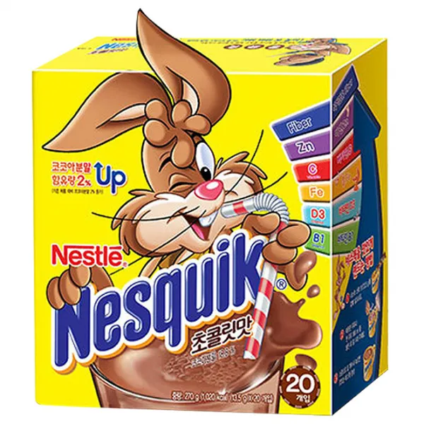 네슬레 네스퀵 초콜릿맛, 13.5g, 20개