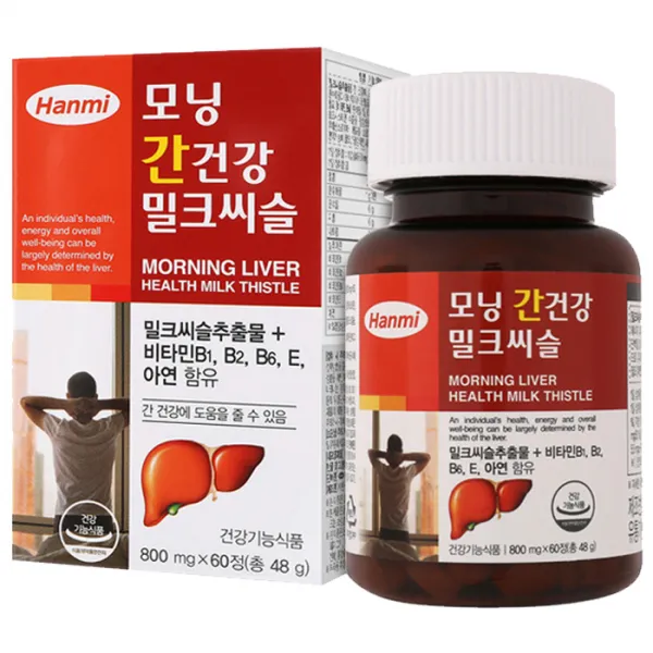 한미메디케어 모닝 간건강 밀크씨슬, 60정, 1개