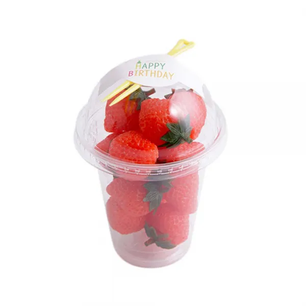 봄91 D 11 330ml 돔형 디저트컵 50p + 해피버스데이캔디팝 스티커 50p + 포크 랜덤 발송 50p 1세트