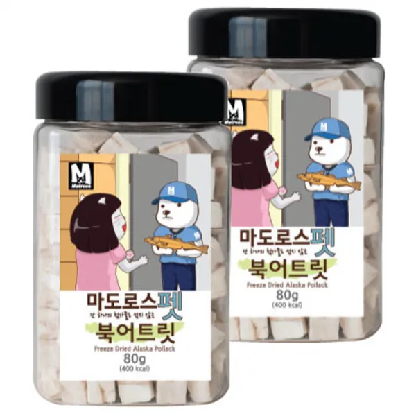 마도로스펫 반려동물 동결건조간식, 북어트릿, 2개