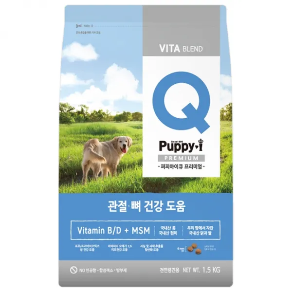 퍼피아이 전 연령용 관절뼈건강 기능성 사료, 1.5kg, 1개