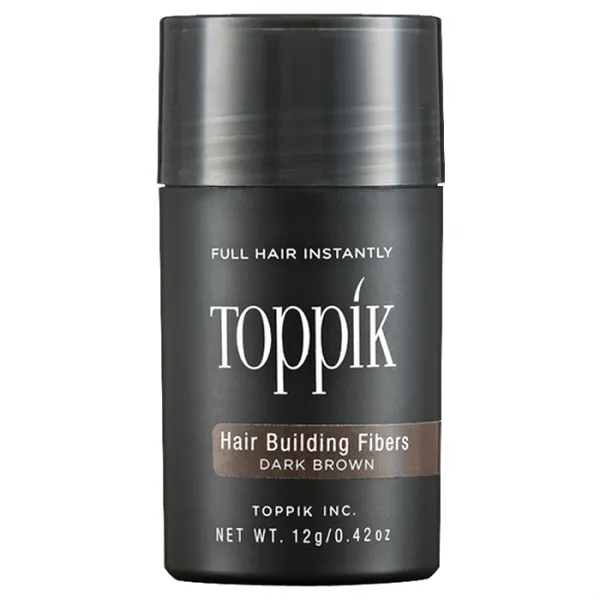 토픽 헤어 빌딩 파이버 순간증모제 12g, 어두운갈색, 1개
