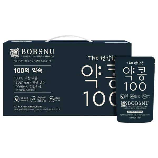서울대밥스누 더건강한 약콩 100 두유 190ml 20개