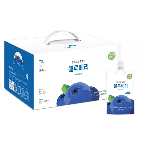 하루활력 상큼하고 달콤한 블루베리 70ml 30팩