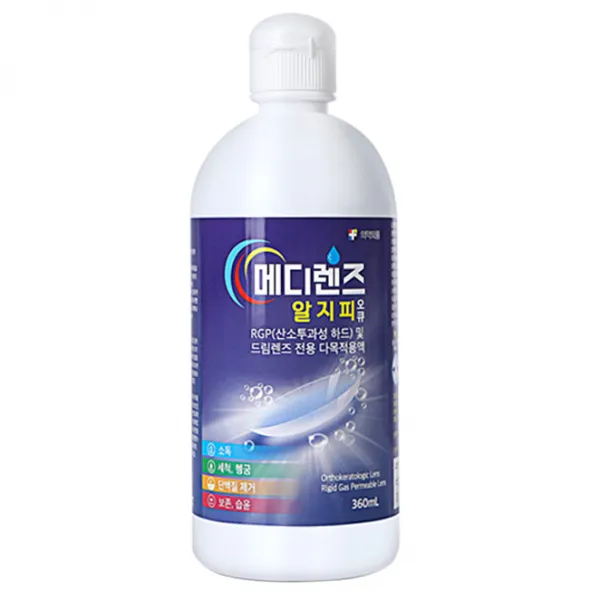 메디렌즈 알지피오큐액 하드렌즈용, 360ml, 1개