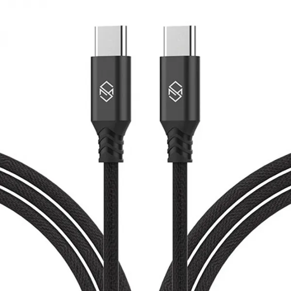 신지모루 더치패브릭 Usb C타입 고속충전 케이블 2m Black 2개입