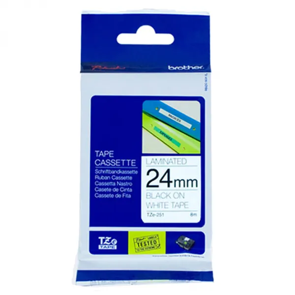 부라더 라벨테이프 TZe-251, 넓이 24mm, 1개
