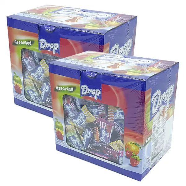 드롭 어소티트 소프트캔디 6가지맛, 1kg, 2개입