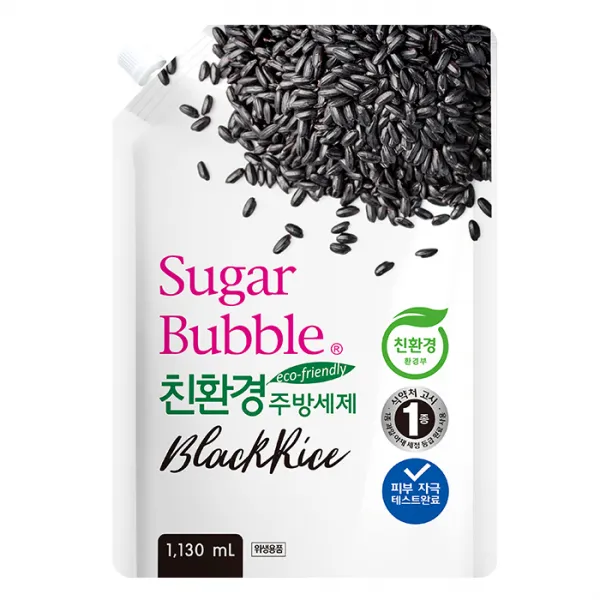 슈가버블 천연유래 흑미 주방세제, 1.2kg, 1개