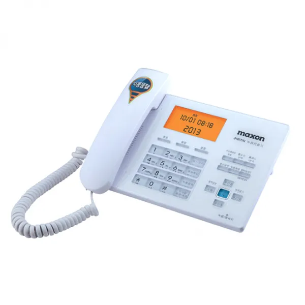 맥슨 유선 전화기 MS-120R, 화이트
