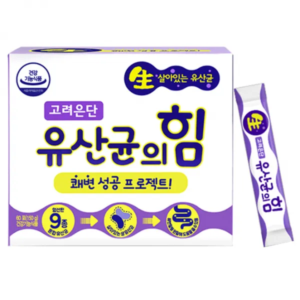 고려은단 유산균의 힘, 2.5g, 60개입
