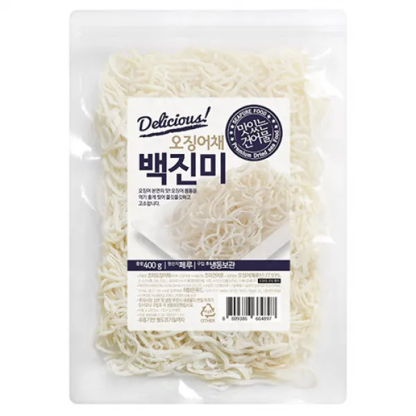 해맑은푸드 백진미채, 400g, 1개