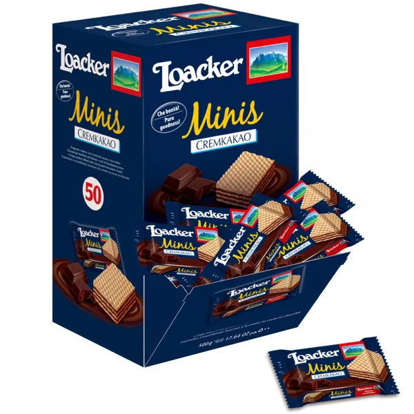 로아커 웨하스 미니스 디스펜서 크림카카오 50p 500g 1개