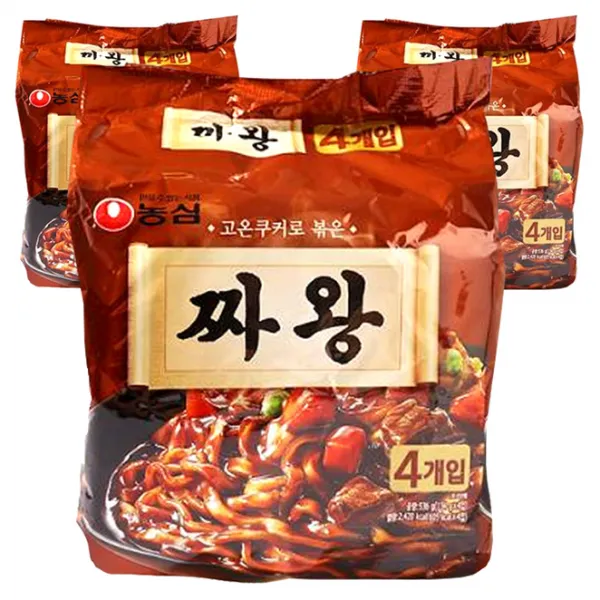 농심 짜왕 봉지라면 134g 12개