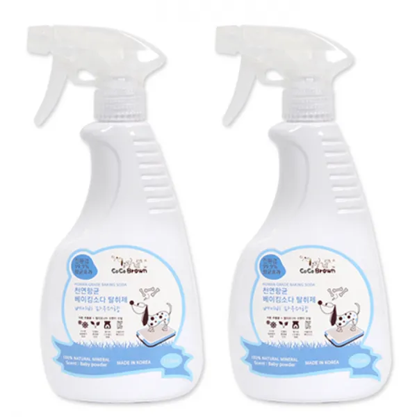 코코브라운 애완용 베이킹소다 탈취제 베이비파우더향 550ml 2개입