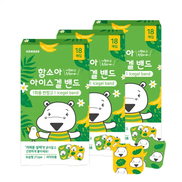 함소아 아이스겔 밴드, 18매입, 3개