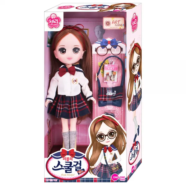 원앤원 체리 러블리 스쿨걸 마론인형