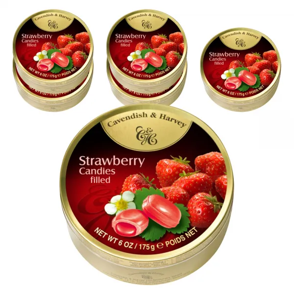 캐빈디쉬 하비 캔디 딸기맛 175g 6개