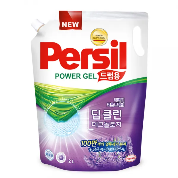 퍼실 딥클린 테크놀로지 라벤더젤 드럼용 리필, 2L, 1개