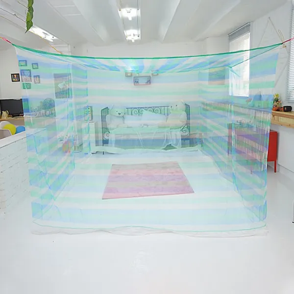 바자 왕별대 줄무늬 모기장 360 x 210 x 190 cm, 혼합 색상