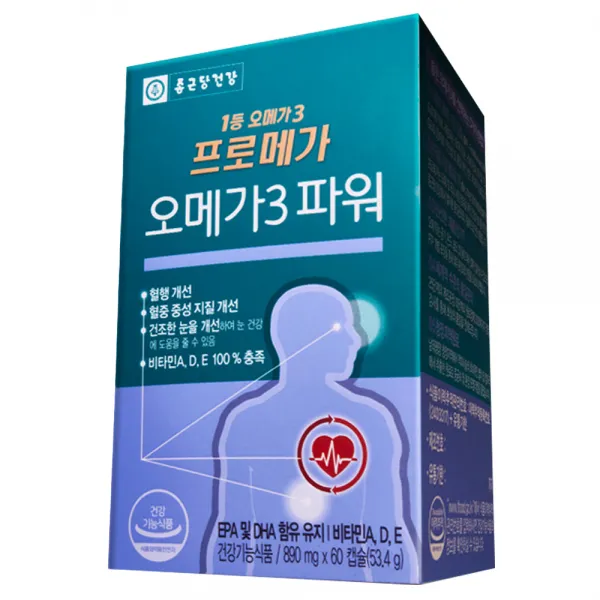 종근당건강 프로메가 오메가3 파워 60캡슐 1개