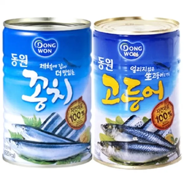동원 통조림 2종 세트, 동원꽁치 400g 1p + 고등어 400g 1p, 1세트