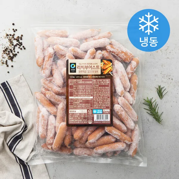 청정원 리치부어스트 소시지 오리지널 (냉동), 1.5kg, 1개