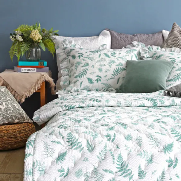 아망떼 시어서커 리플 퀼팅이불 패드세트 허브티