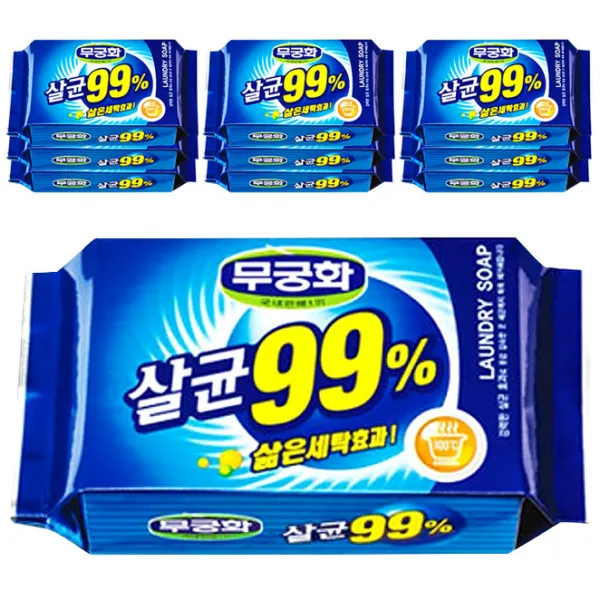 무궁화 살균99% 세탁비누, 230g, 10개