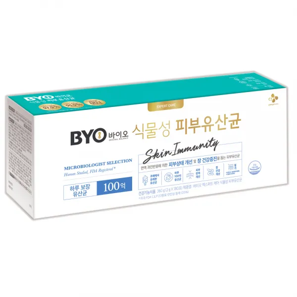 BYO 식물성 피부유산균, 2g, 180개입