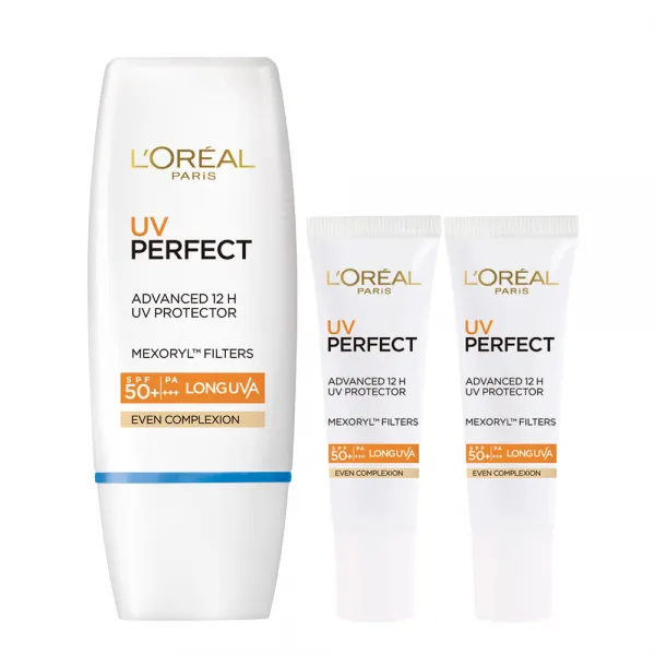 로레알파리 Uv퍼펙트 Spf50pa++++퍼플 30ml + 15ml X 2p 베이지30ml + 선크림 15ml X 2입 1세트
