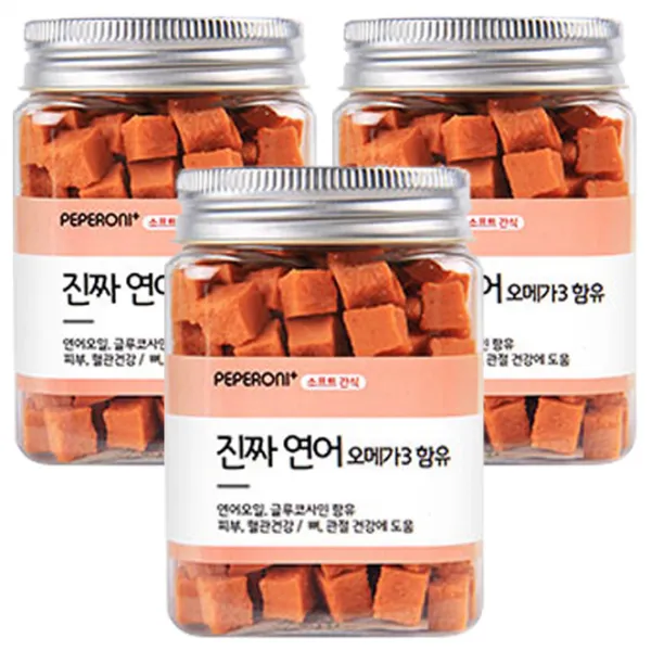 페페로니 애견용 져키 180g, 연어, 3개