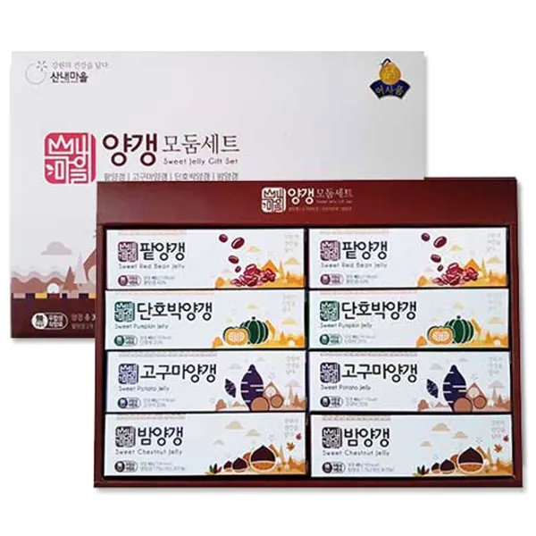 산내마을 양갱모둠세트, 40g, 8개입