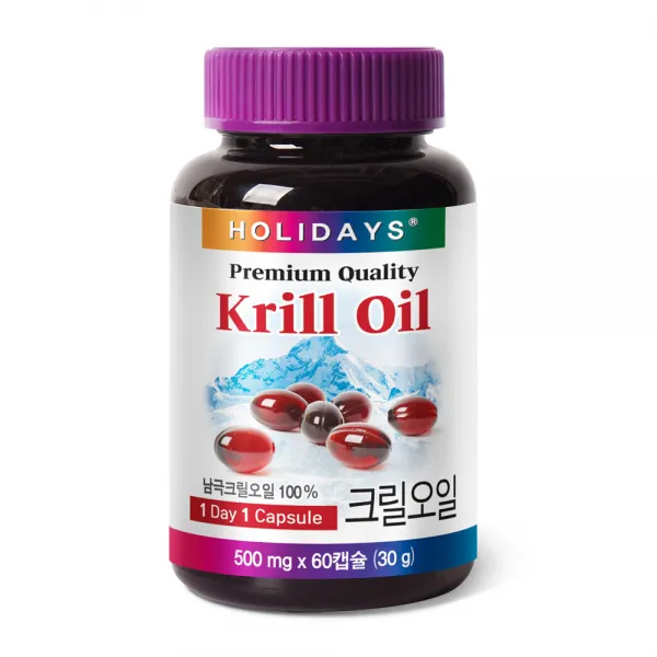 홀리데이즈 프리미엄 크릴오일 2개월분, 30g, 1개