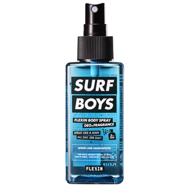 플렉싱 데오프래그런스 SURF BOYS 바디 스프레이 바다향, 120ml, 1개