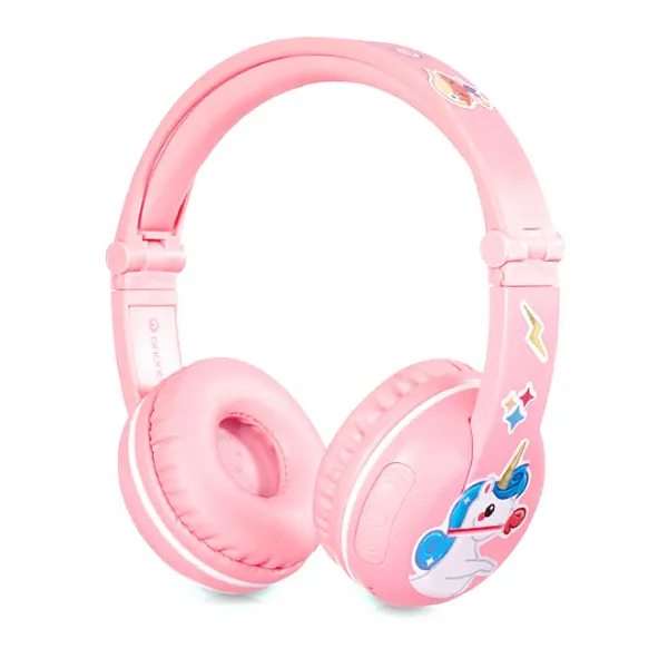 온앤오프 버디폰 어린이 전용 웨이브 플레이 블루투스 헤드폰 핑크 단일 상품