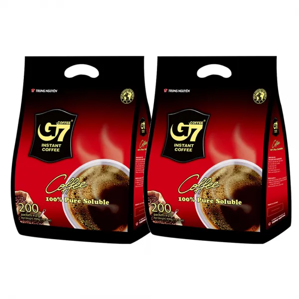G7 퓨어 블랙 커피 수출용, 400g, 2개